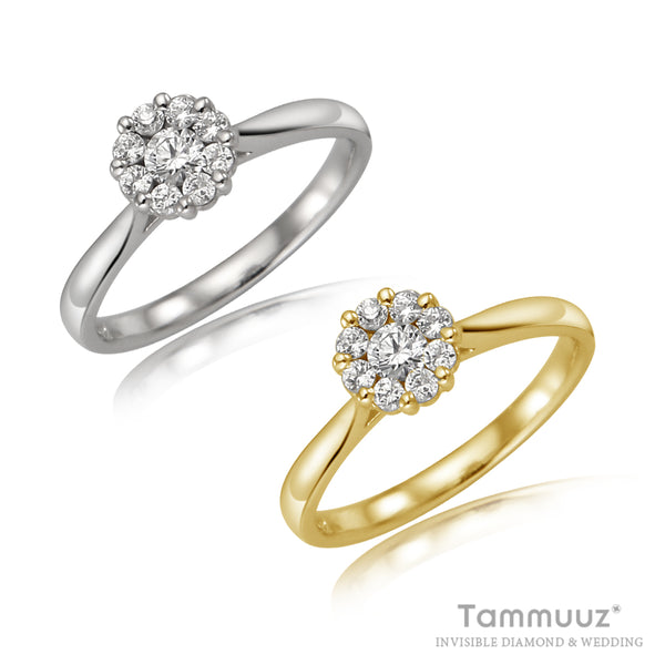 Amor Diamond 18K gold Ring