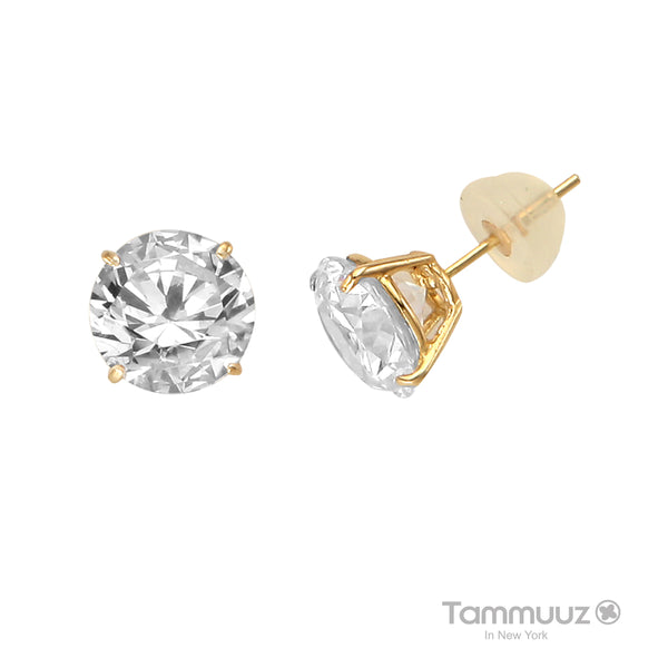 Best Shiny 14K gold Earring with 2 T-Carats